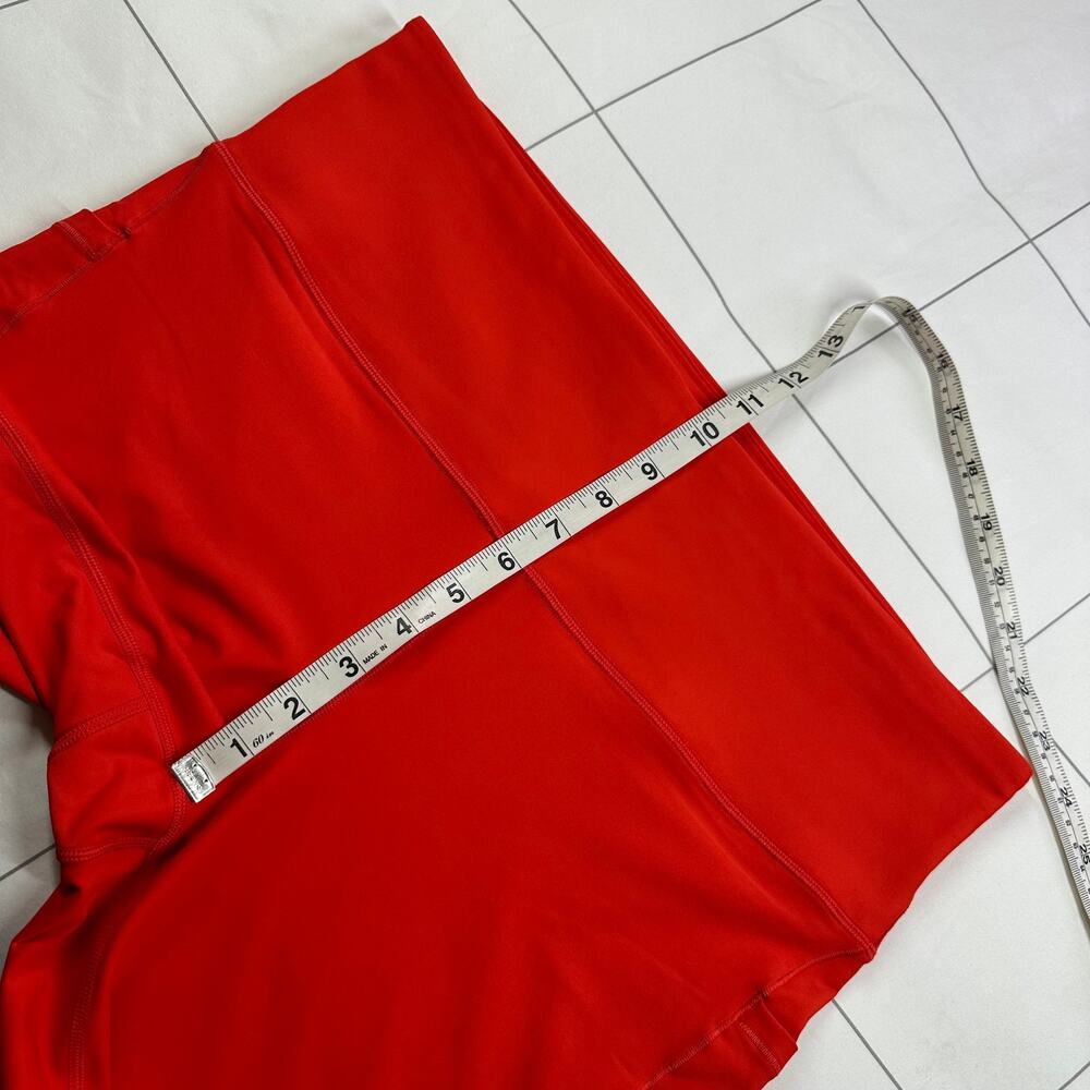 Athleta Leggings Womens 1X Red Interval Stash Pocket 7/8 Workout Gym Sporty Run - Picture 10 of 12